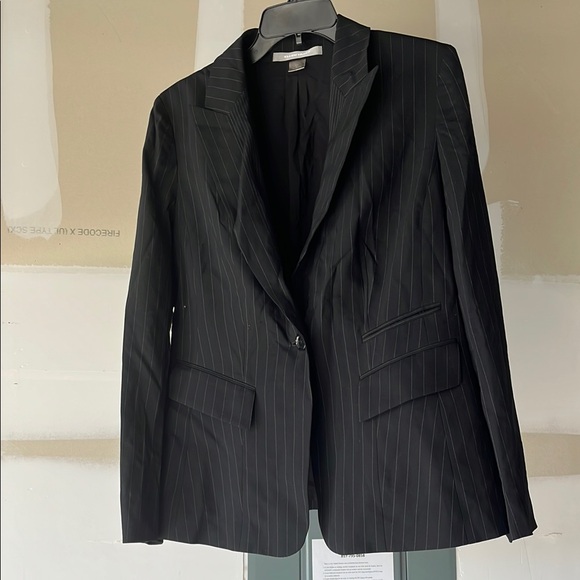 Black Pinstripe Blazer - Picture 1 of 3